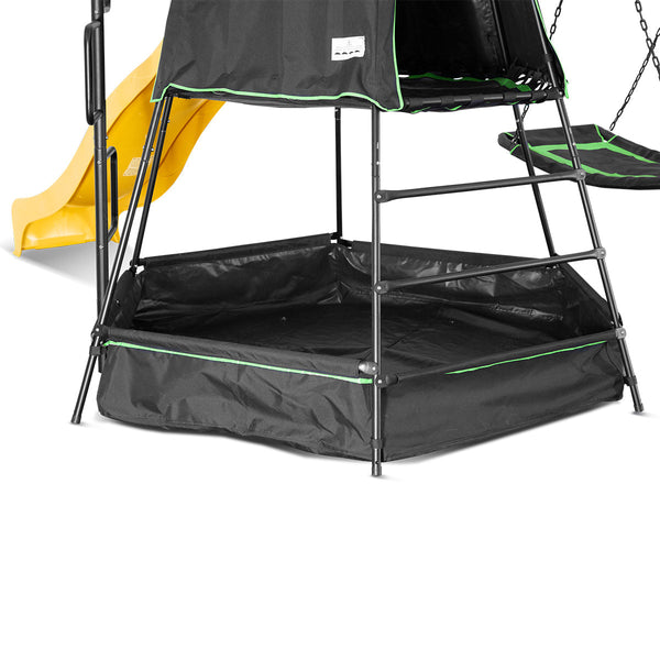 Lifespan Kids Pallas Play Tower with Metal Swing Set in Yellow Slide Lifespan