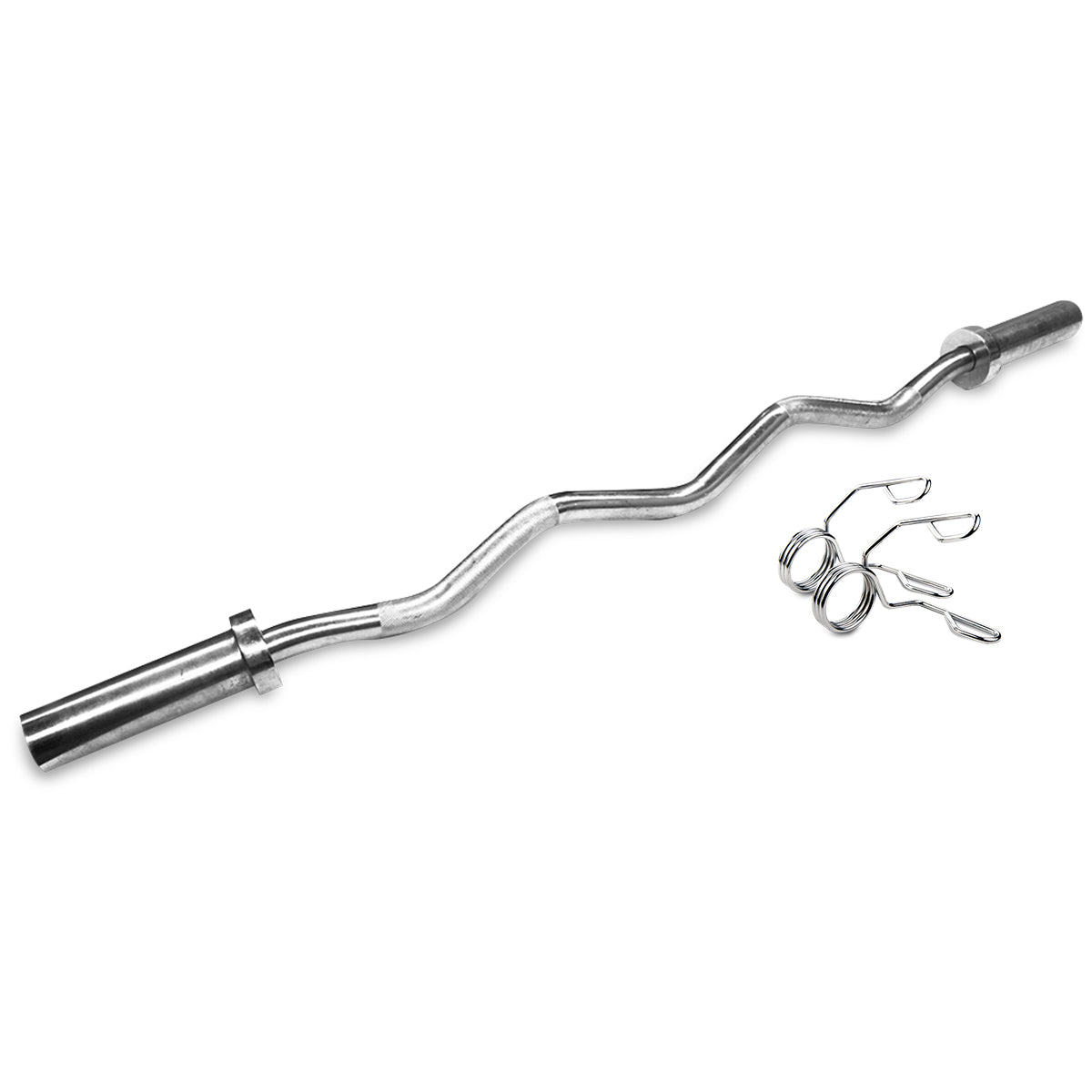 CORTEX Olympic Curl Bar with Spring Collar Cortex