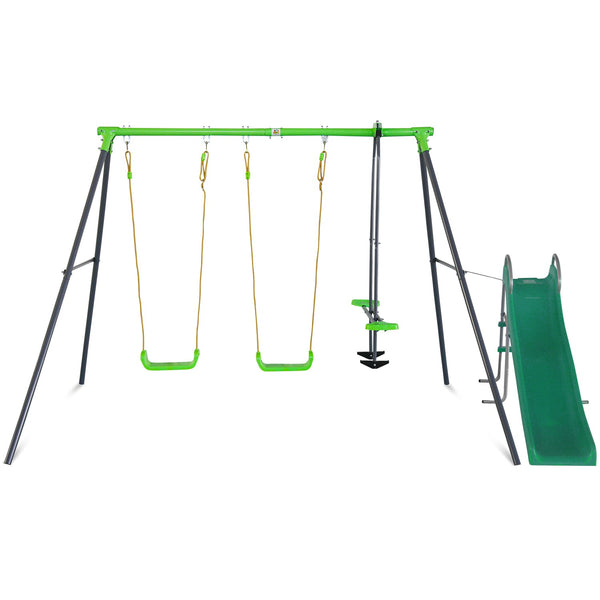 Lifespan Kids Hurley 2 Metal Swing Set with Slide Lifespan
