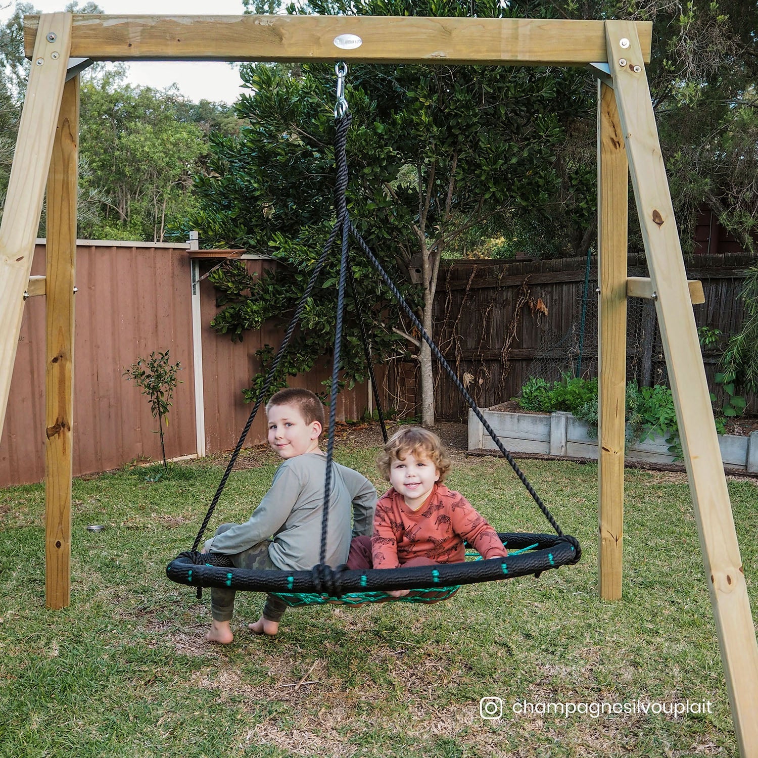 Lifespan Kids Oakley Swing Set with 1m Spidey Web Swing Lifespan