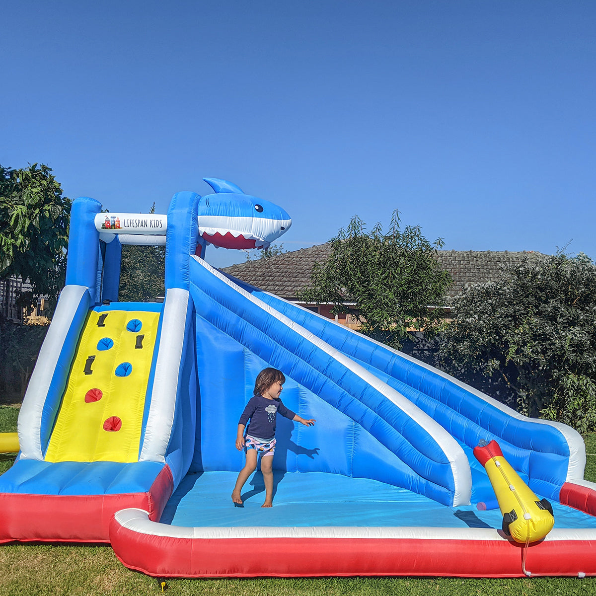 Lifespan Kids Sharky Slide & Splash Inflatable Lifespan