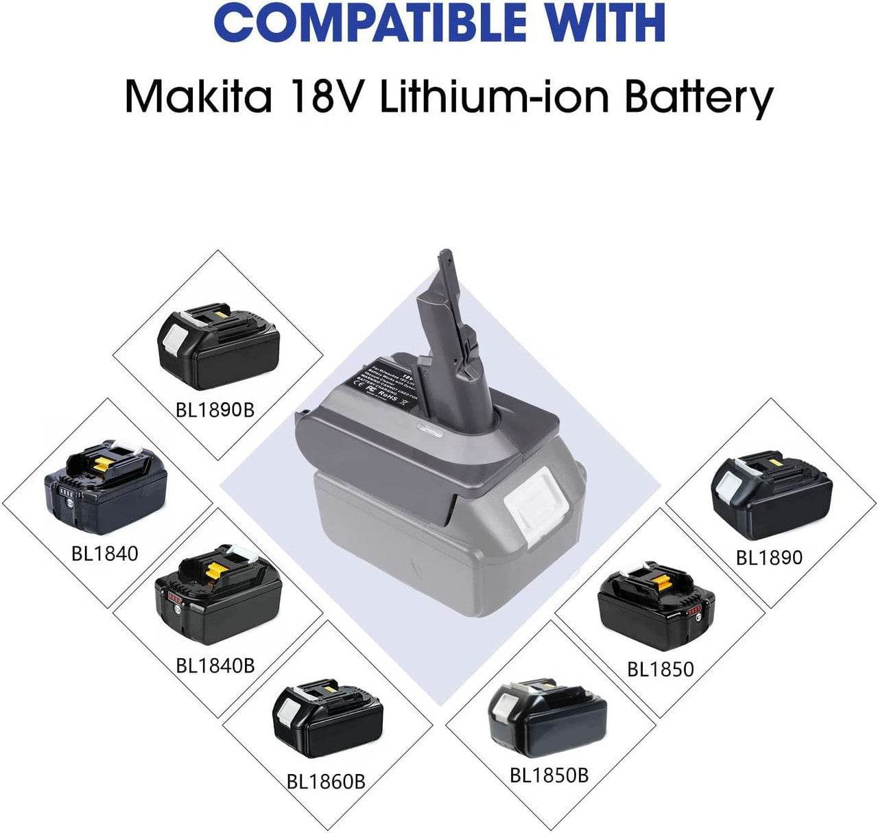 Makita 18V To Dyson V7 & V8  Battery Converter / Adapter Does not apply