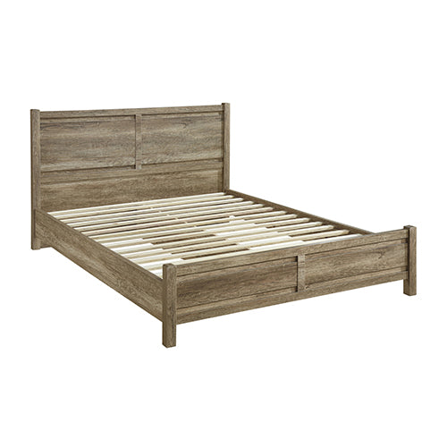 Queen Size Bed Frame Natural Wood like MDF in Oak Colour Does not apply