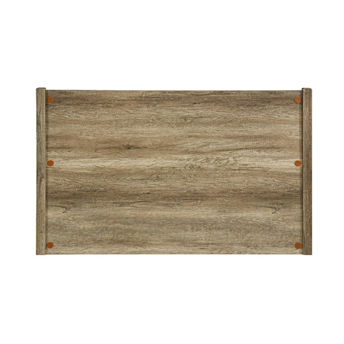 Queen Size Bed Frame Natural Wood like MDF in Oak Colour Does not apply