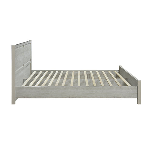 Queen Size Bed Frame Natural Wood like MDF in Oak Colour Does not apply