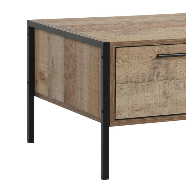 Coffee Table 2 Drawers Particle Board Storage in Oak Colour Does not apply