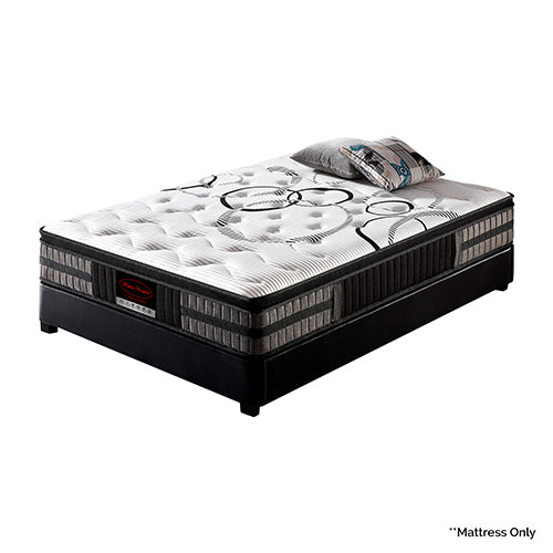 Queen Mattress in Gel Memory Foam Pocket Coil Medium Firm Bed 34cm Thick Does not apply