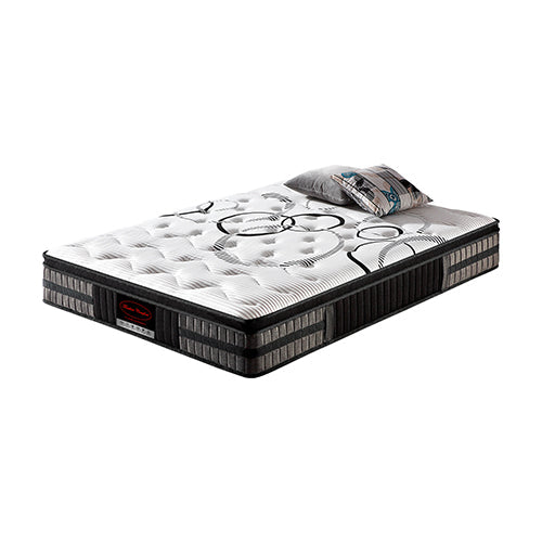 Queen Mattress in Gel Memory Foam Pocket Coil Medium Firm Bed 34cm Thick Does not apply