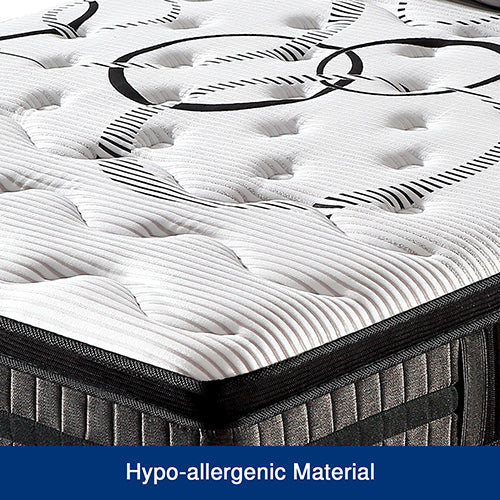Queen Mattress in Gel Memory Foam Pocket Coil Medium Firm Bed 34cm Thick Does not apply
