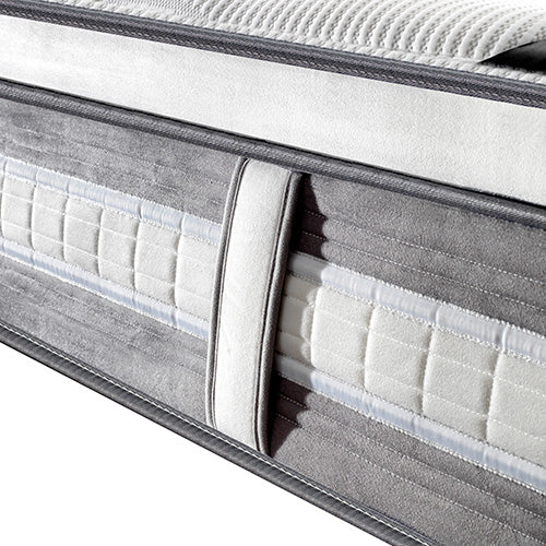 Mattress Euro Top Single Size Pocket Spring Coil with Knitted Fabric Medium Firm 34cm Thick Eurotop