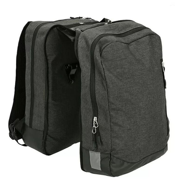 2 in 1 Backpack and Double Pannier Bag - 25L Does not apply