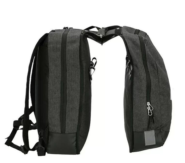2 in 1 Backpack and Double Pannier Bag - 25L Does not apply