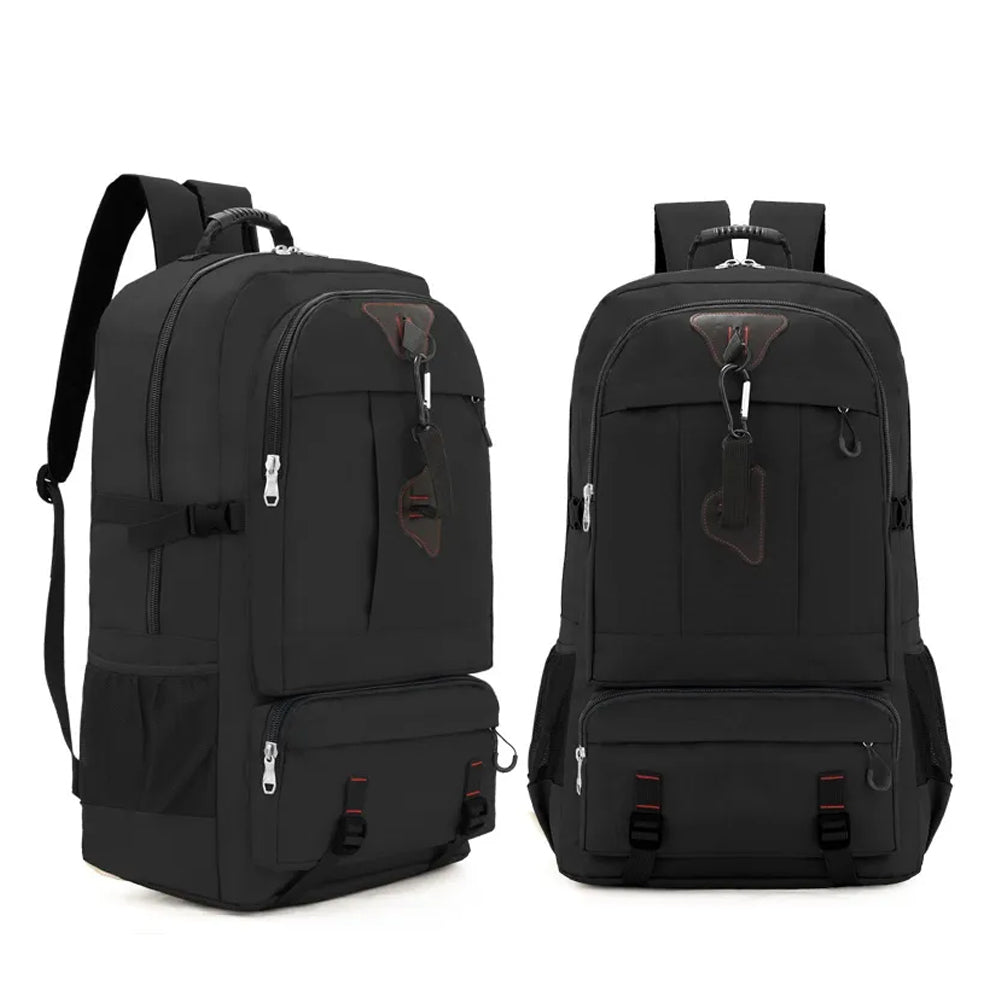 60L Travel Boarding Backpack Outdoor Trekking Luggage Hiking Camping Rucksack Large Capacity Storage Backpack(Black) Does not apply