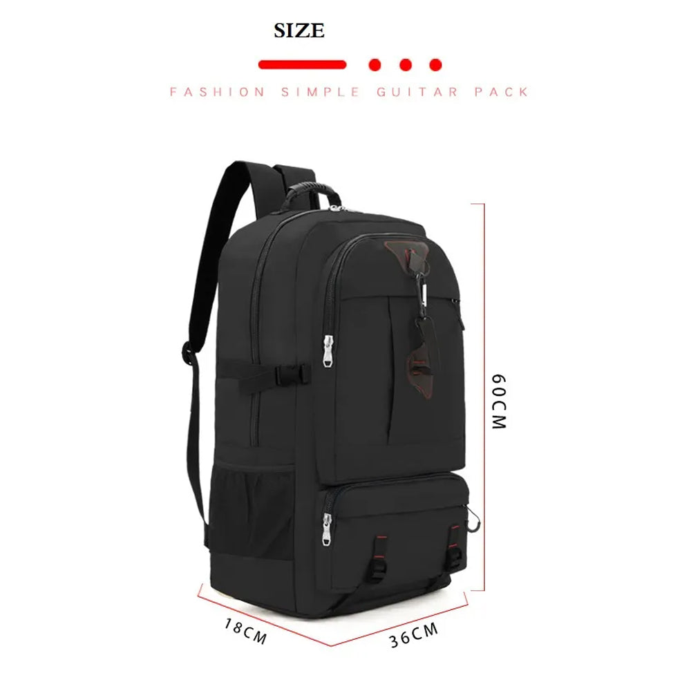 60L Travel Boarding Backpack Outdoor Trekking Luggage Hiking Camping Rucksack Large Capacity Storage Backpack(Khaki) Does not apply