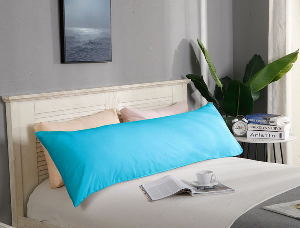 1000TC Premium Ultra Soft Body Pillowcase - Light Blue Does not apply