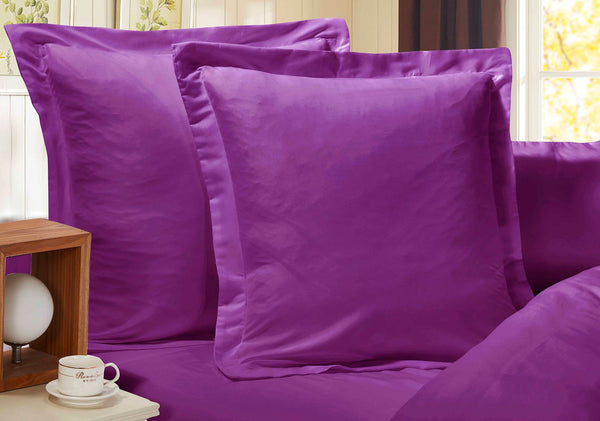 1000TC Premium Ultra Soft European Pillowcases 2-Pack Purple Does not apply