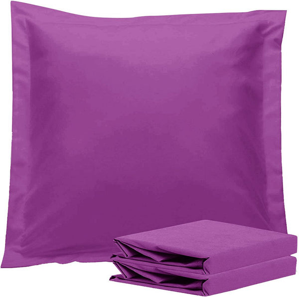 1000TC Premium Ultra Soft European Pillowcases 2-Pack Purple Does not apply