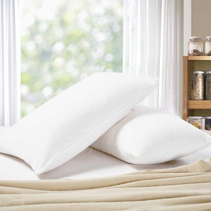 1000TC Premium Ultra Soft Queen size Pillowcases 2-Pack - White Does not apply
