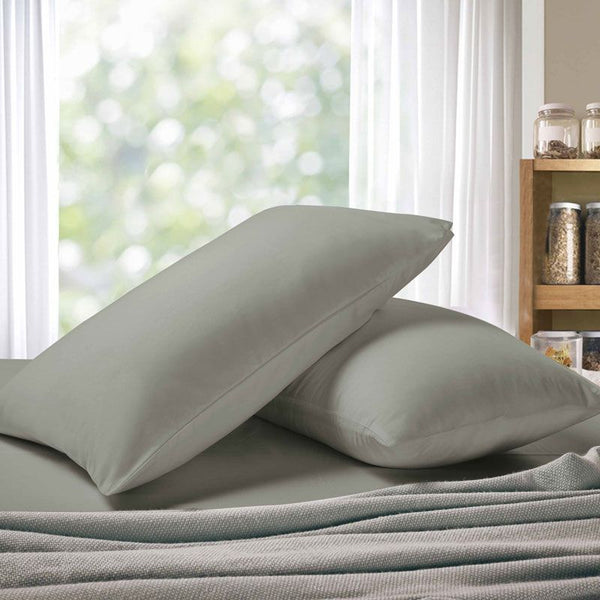 1000TC Premium Ultra Soft Standrad size Pillowcases 2-Pack - Grey Does not apply