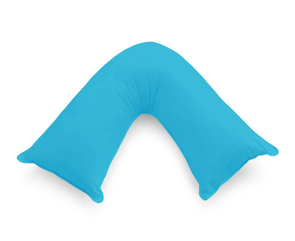 1000TC Premium Ultra Soft V SHAPE Pillowcase - Light Blue Does not apply
