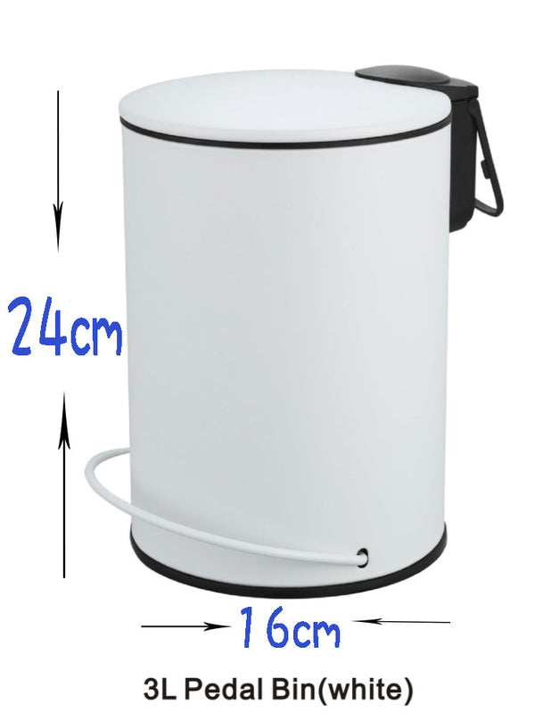 3L Soft Close Pedal Bin Black Does not apply
