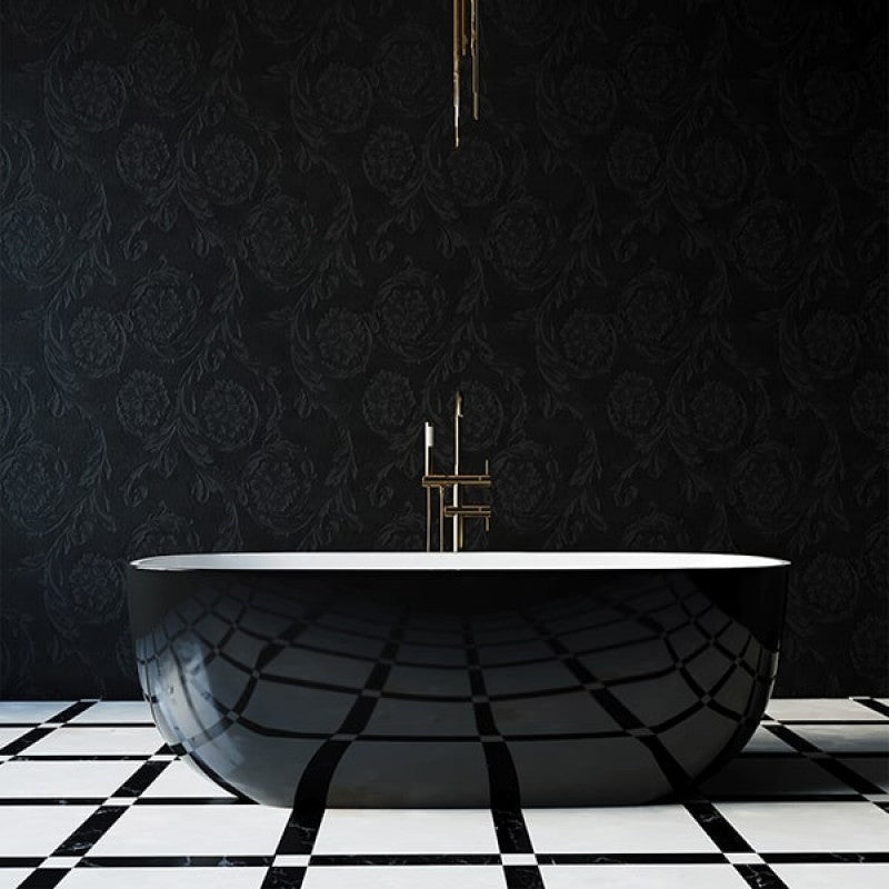 Sapphire Black Acrylic Freestanding Bath Does not apply