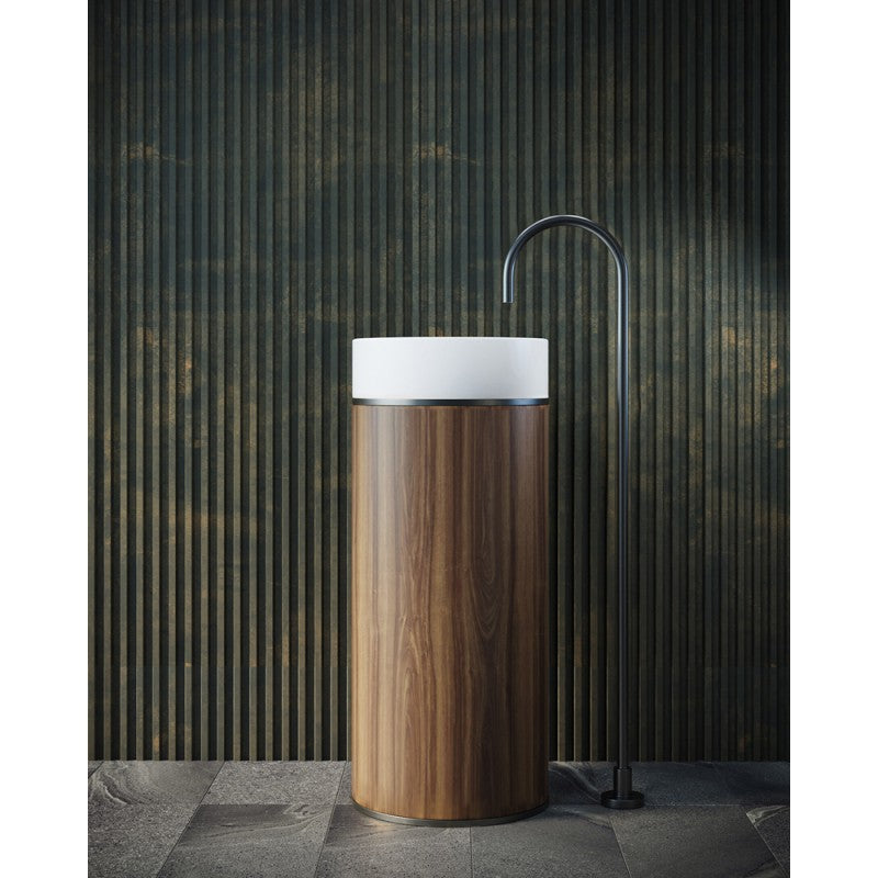 Tesoro pedestal basin Gun Metal Does not apply