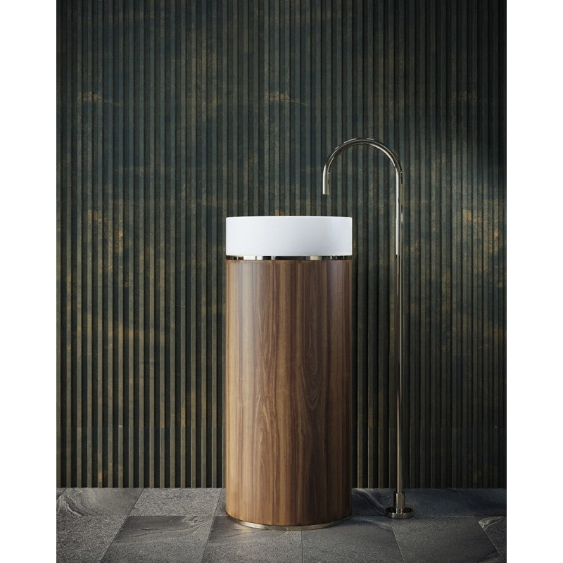 Tesoro pedestal basin Brushed Nickel Does not apply