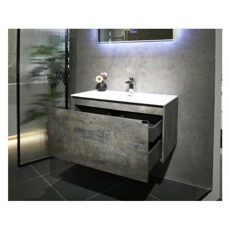 Prado wall hung bathroom vanity 750mm Maple Oak Does not apply