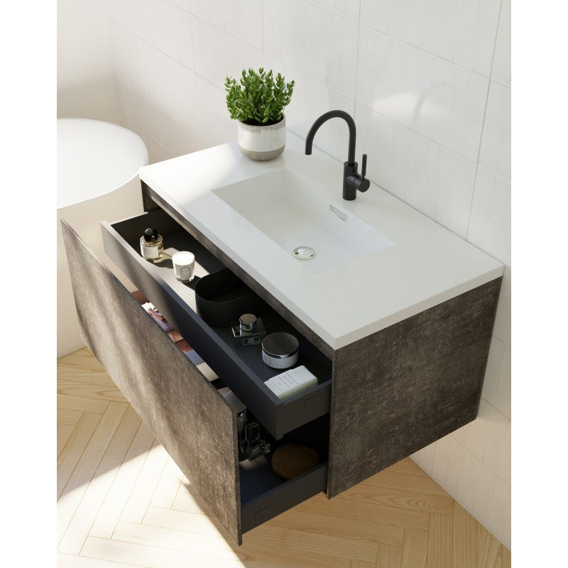 Prado wall hung bathroom vanity 750mm Maple Oak Does not apply