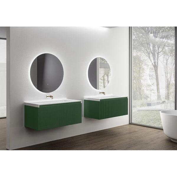 Rimini wall hung bathroom vanity 1000mm Rain Forest Does not apply