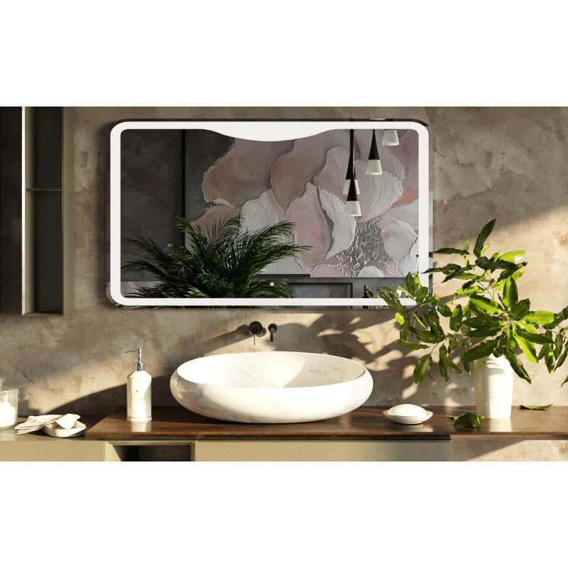 Belbagno Rectangular LED Bathroom Wall Mirror Does not apply