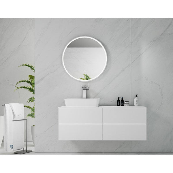 Marmo Round LED Bathroom Wall Mirror Does not apply