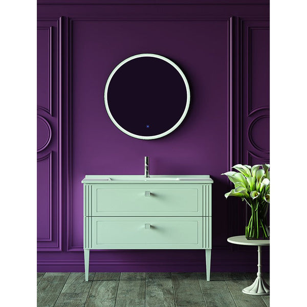 Marmo Round LED Bathroom Wall Mirror Does not apply