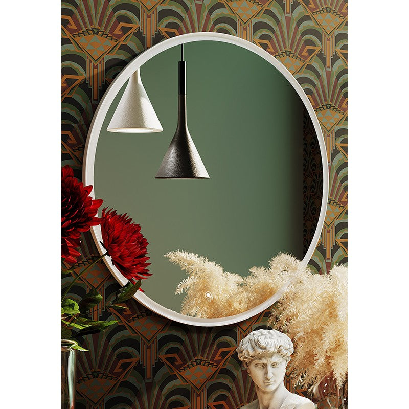 Marmo Round LED Bathroom Wall Mirror Does not apply