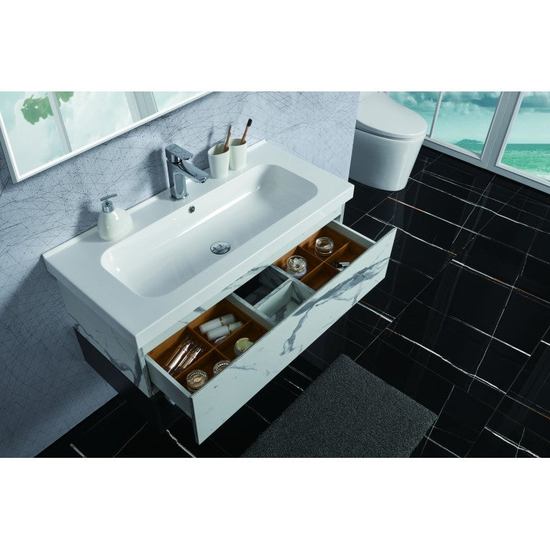 Zero wall hung bathroom vanity Does not apply
