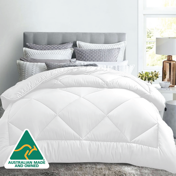 Luxor All Season Microfibre Quilt 400GSM (Single) (Made in Aus) Does not apply