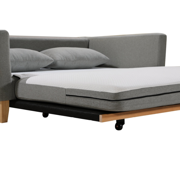 SHASA 2 Seater Pull-out Sofa bed Grey celadon Does not apply