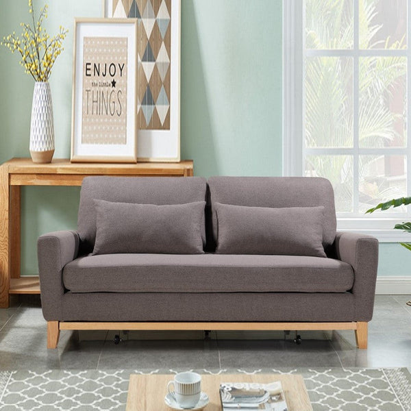 SHASA 2 Seater Pull-out Sofa bed Grey taupe Does not apply