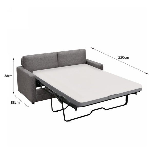 RAY 2 Seater Sofa bed with Separate Foam Mattress- Dark grey Does not apply