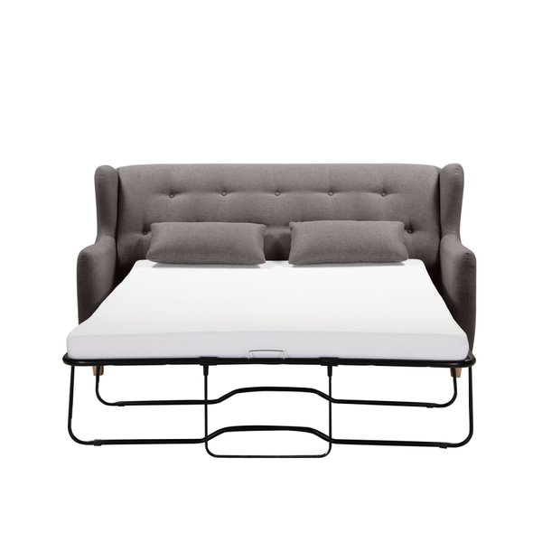 MARQUIS 2 Seater Sofa bed with Separate Foam Mattress-Dark grey Does not apply