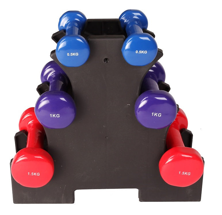 6-Piece Dumbbell Set with Rack Does not apply