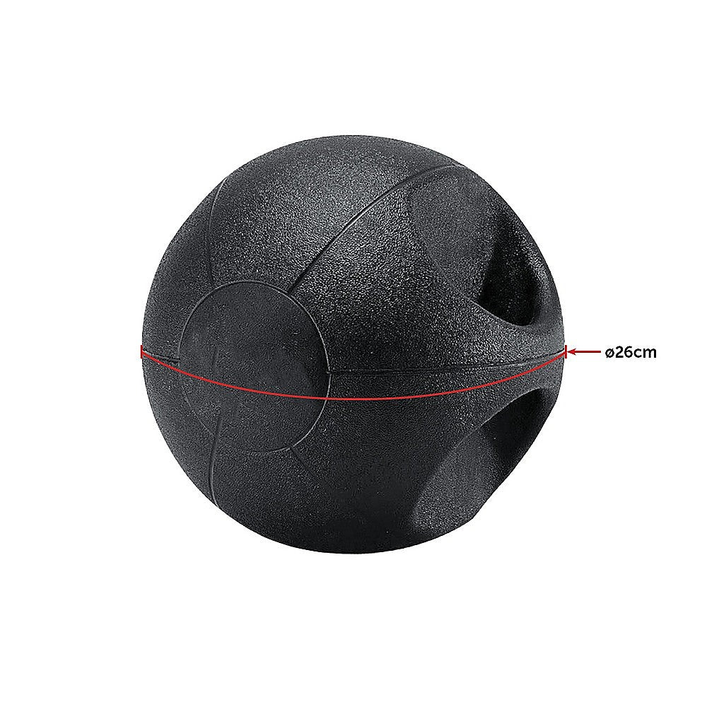 10kg Double-Handled Rubber Medicine Core Ball Does not apply