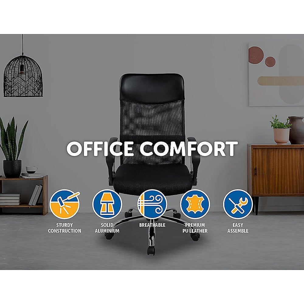 Ergonomic Mesh PU Leather Office Chair Salvatore Angelotti