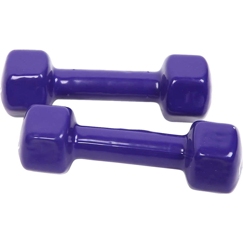 2kg Dumbbells Pair PVC Hand Weights Rubber Coated Does not apply