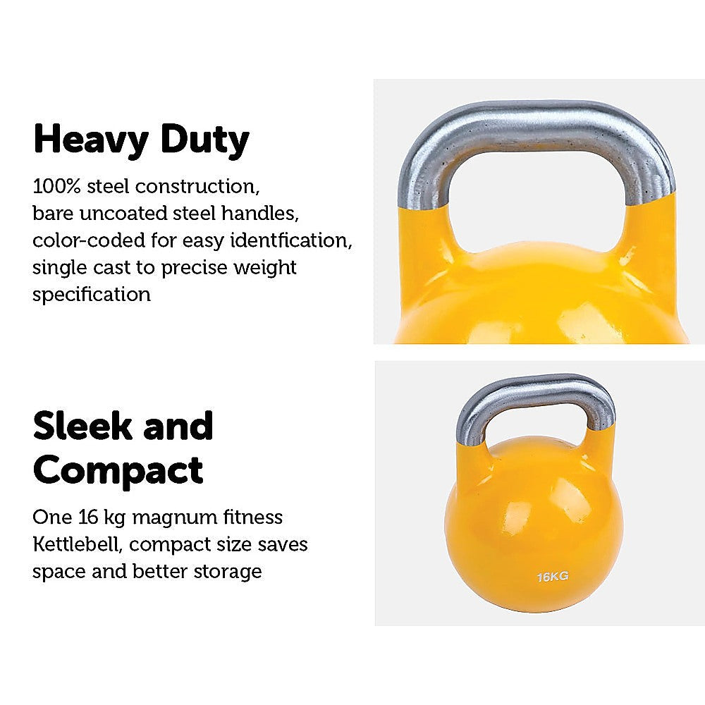 16KG Pro-Grade Steel KettleBell Does not apply
