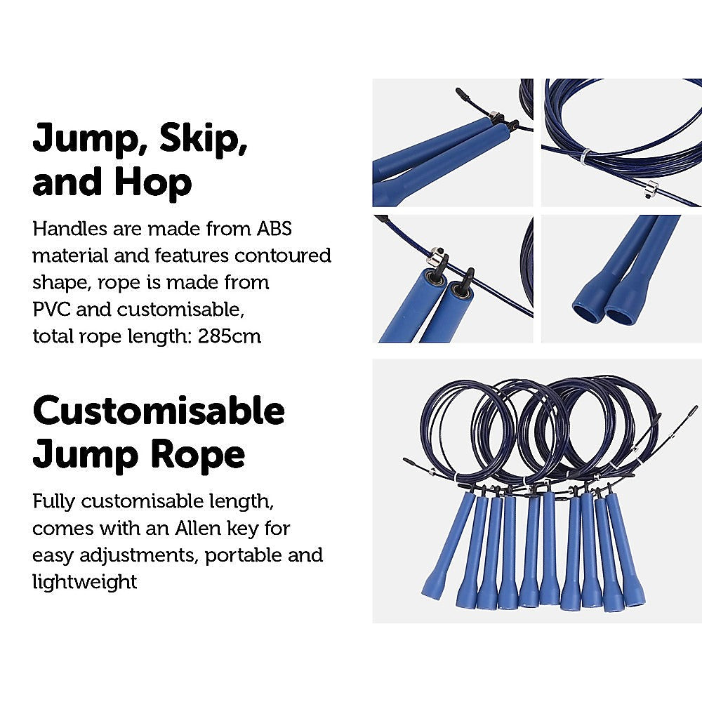 5x Cross-Fit Speed Skipping Rope Wire Does not apply