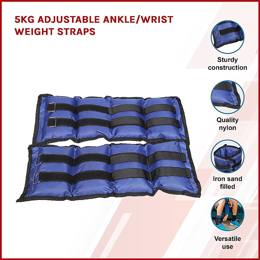 5kg Adjustable Ankle/Wrist Weight Straps Does not apply