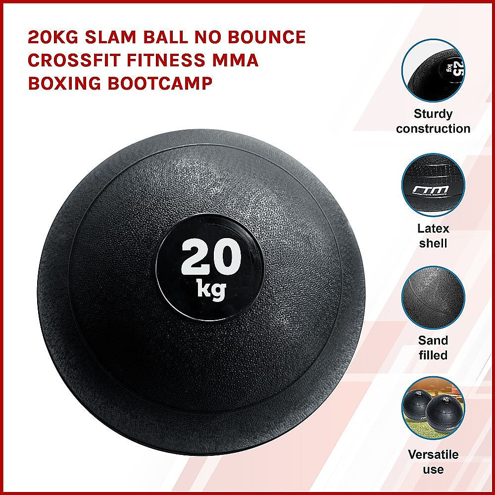 20kg Slam Ball No Bounce Crossfit Fitness MMA Boxing BootCamp Does not apply