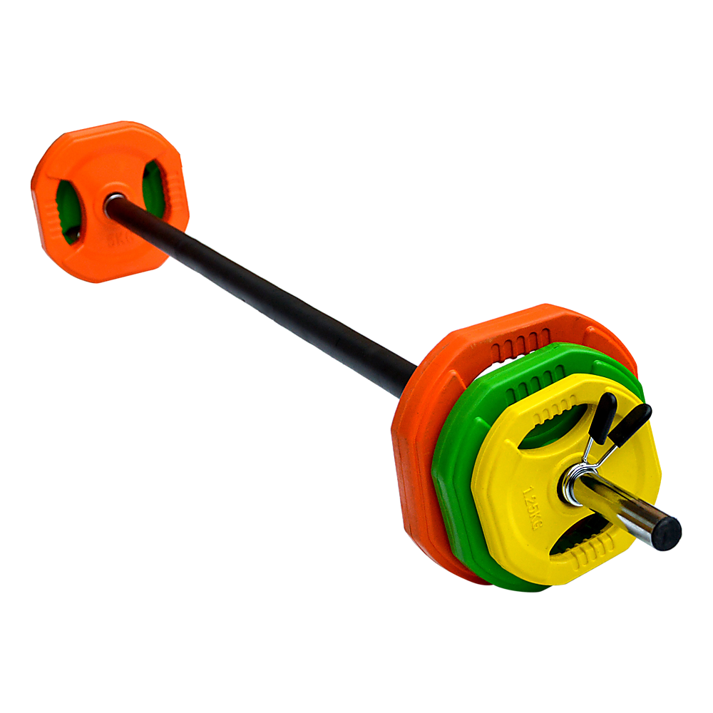 20kg Standard Rubber Coloured Barbell Does not apply